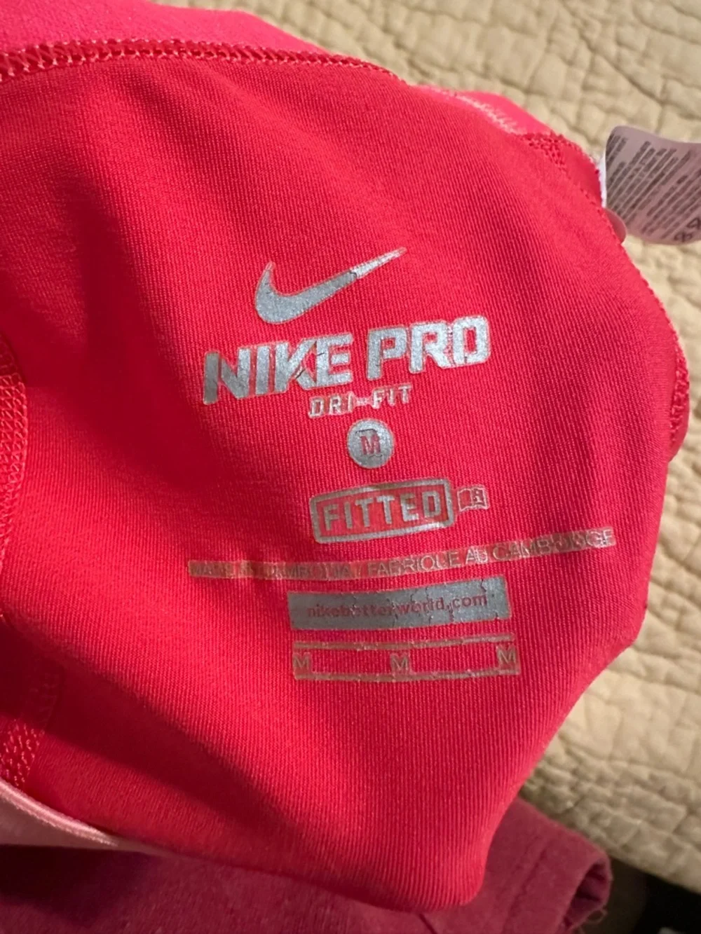 Nike Pink/Coral Dri-fit Capri Leggings